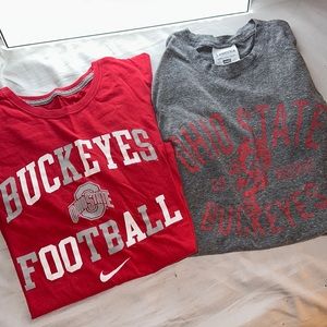 Ohio state tee shirts used size medium & small but both fit like medium